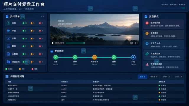 专业视频创作者第一次用LibTV怎么做完整短片？从镜头清单到交付复盘