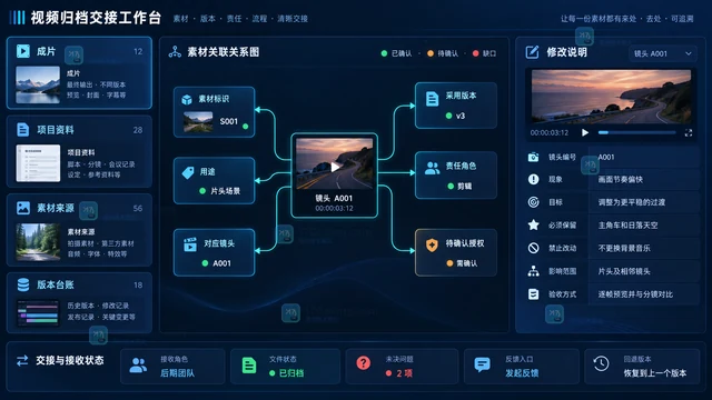 LibTV做完专业视频后怎么交付？从成片复核、素材归档到修改说明