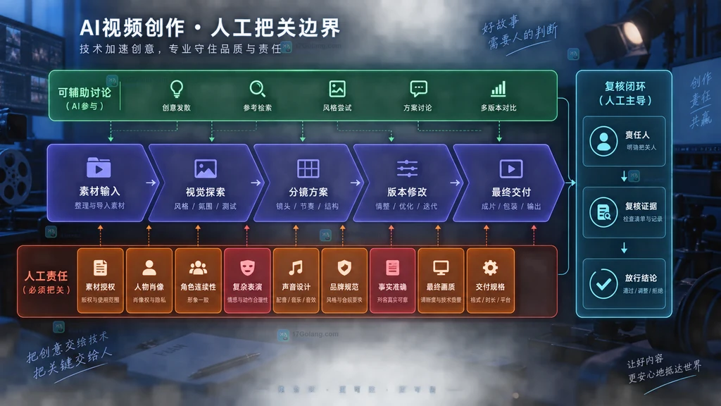 影视团队在版权表演连续性声音品牌与最终交付环节的人工把关边界图