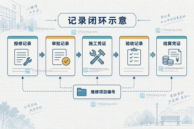 物业公共区域维修费用如何区分报修、审批和结算记录