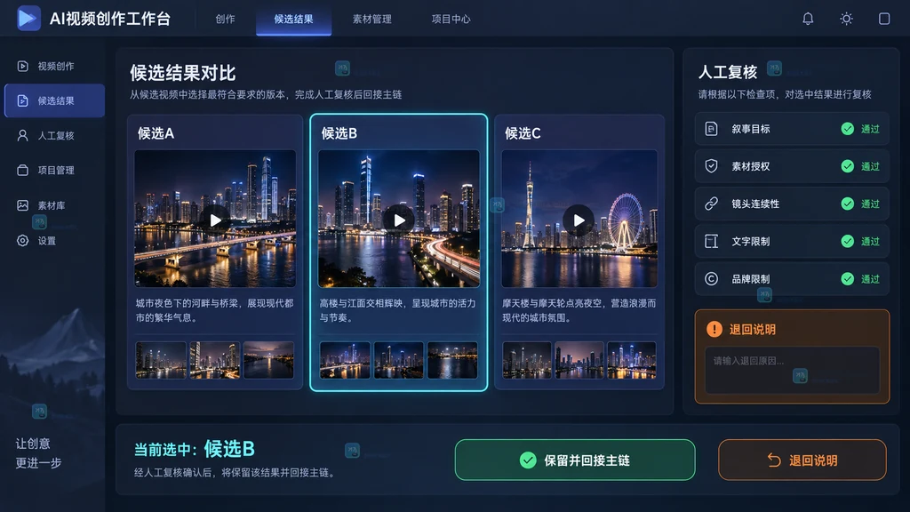 候选结果对比与人工复核原创界面说明图