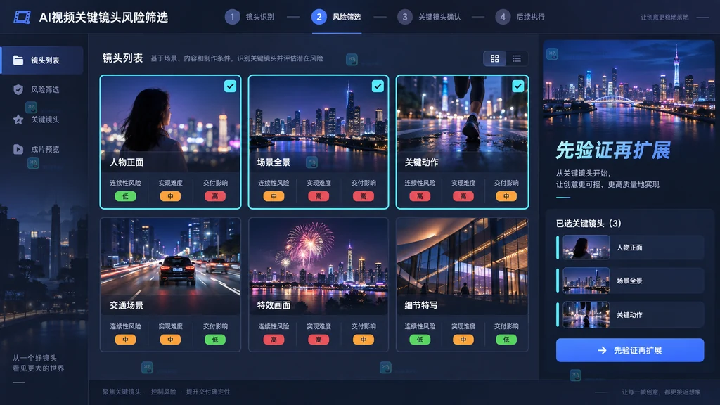 视频关键镜头风险筛选原创界面说明图