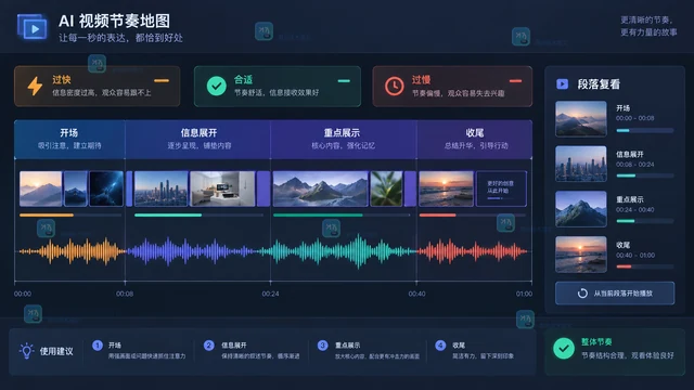 LibTV AI视频镜头节奏忽快忽慢怎么办？按段落逐项检查