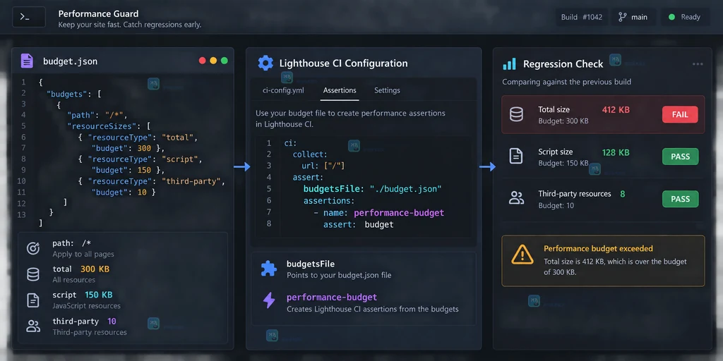 Chrome DevTools Lighthouse 面板中选择 Mobile、Performance 并查看资源摘要的原创界面说明图