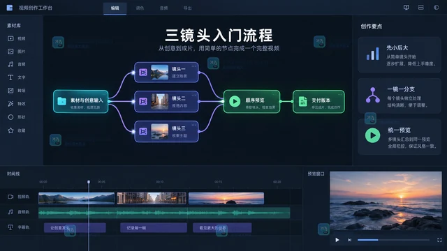 LibTV节点式视频编辑怎么开始？新手操作步骤