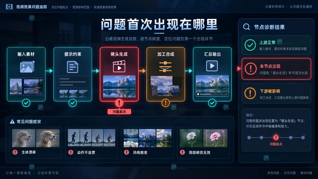 节点式视频效果问题追踪原创界面说明图
