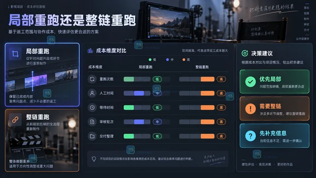 LibTV节点式视频编辑怎么估算返工成本？按依赖层级拆分重跑范围