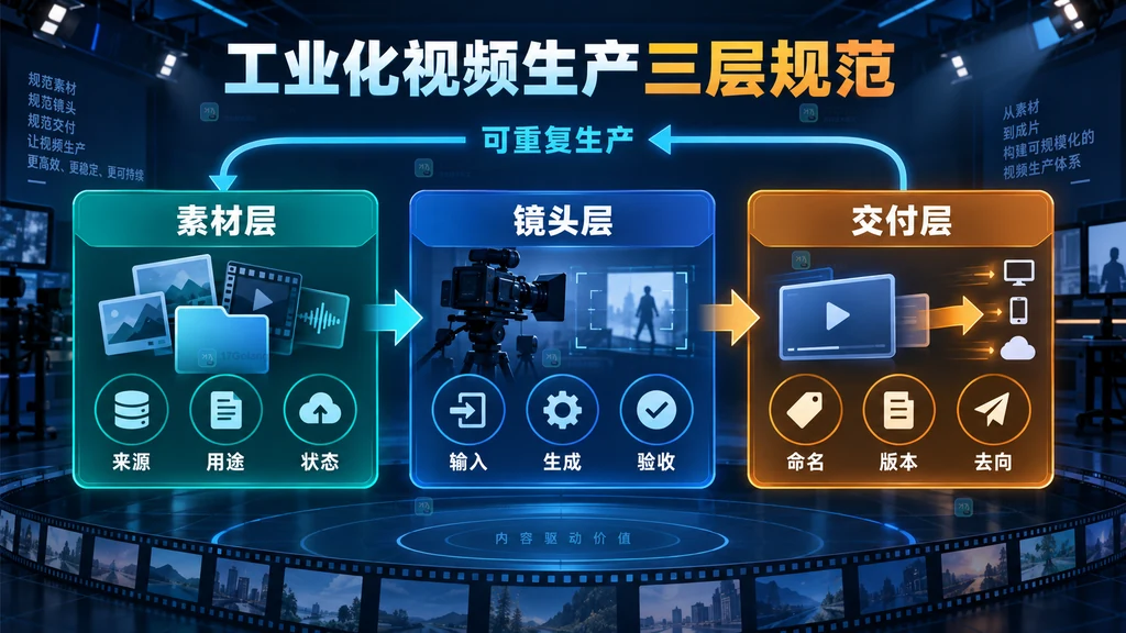 工业化视频生产三层规范原创结构图