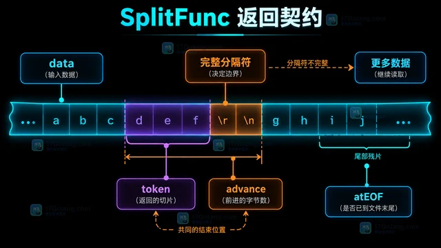 Go bufio.Scanner 怎么编写保留分隔符的 SplitFunc