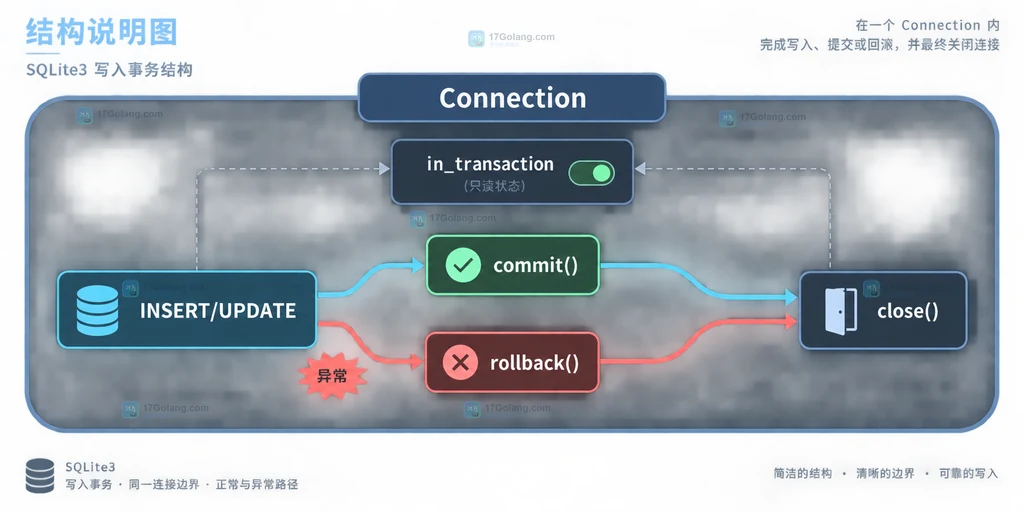Python sqlite3 autocommit、isolation_level 与 SQLite 事务状态的静态关系说明图