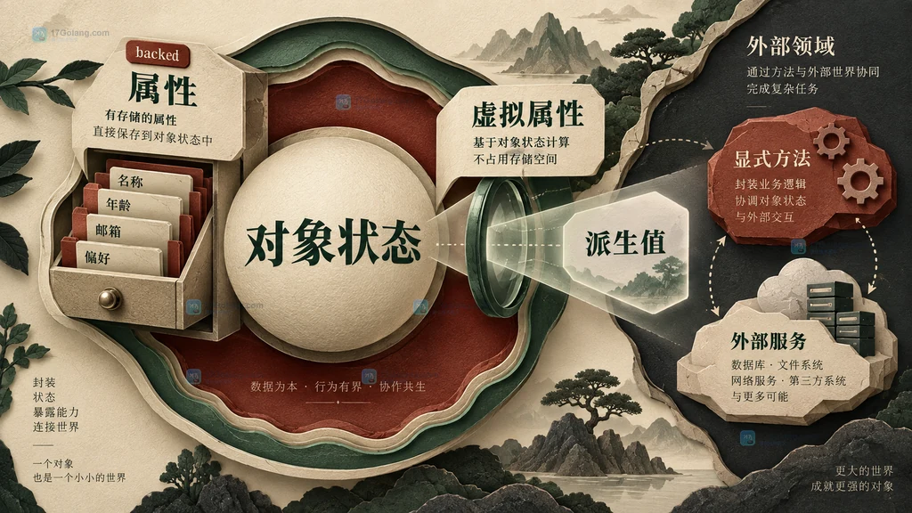 PHP backed 与 virtual 属性职责关系图