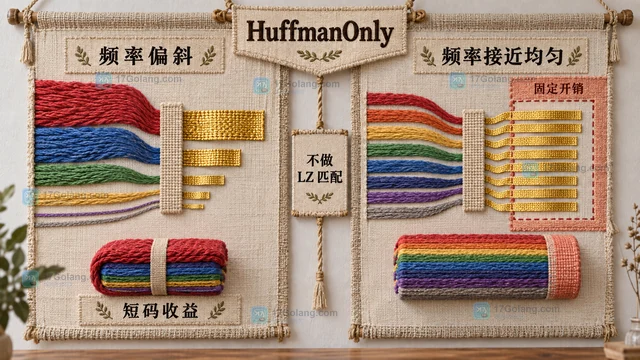 Go flate HuffmanOnly 为什么文件可能比原数据更大