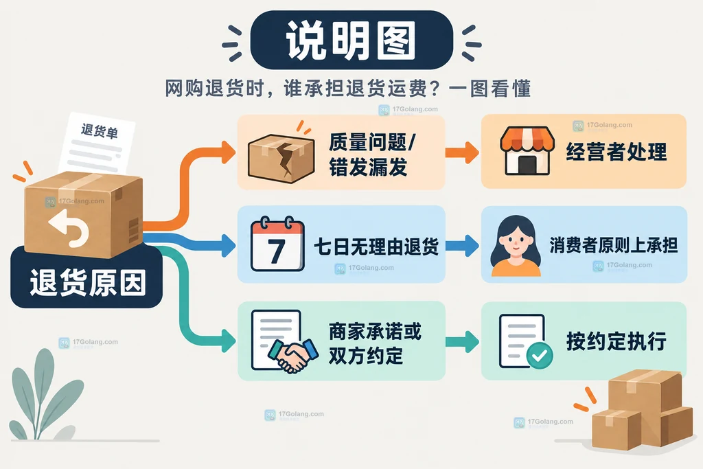 网购退货售后证据链说明图:订单信息、商品状态、聊天承诺和物流凭证汇总到售后申请