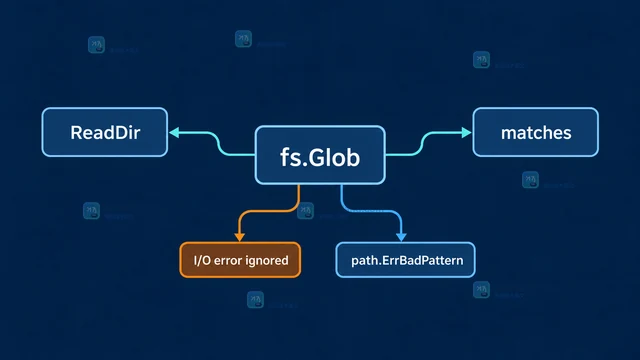 Go fs.Glob 为什么会忽略目录读取错误