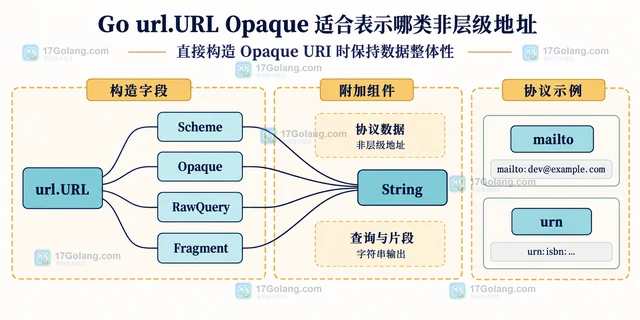 Go url.URL Opaque 适合表示哪类非层级地址