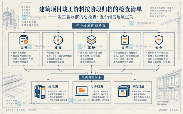 建筑项目竣工资料按阶段归档的检查清单
