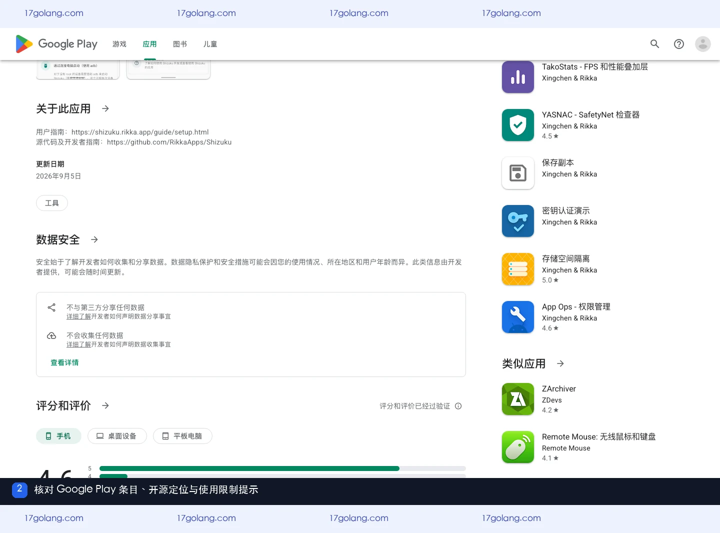 Google Play中的Shizuku产品条目与文件目录访问限制说明