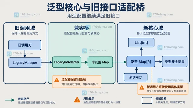 Go 1.27 泛型方法迁移旧接口的兼容清单