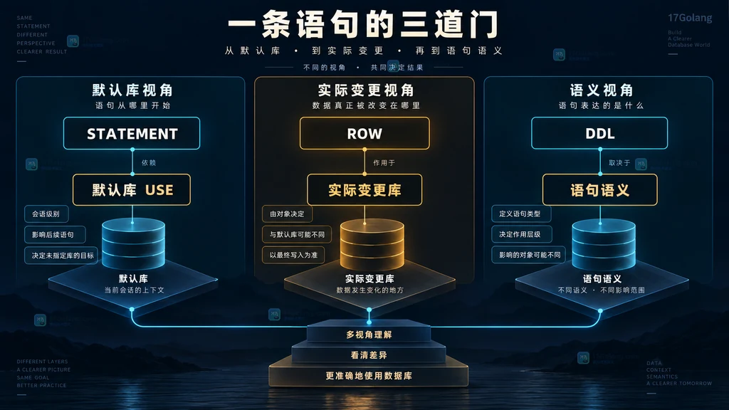 MySQL STATEMENT、ROW 与 DDL 复制过滤判定对象对比说明图