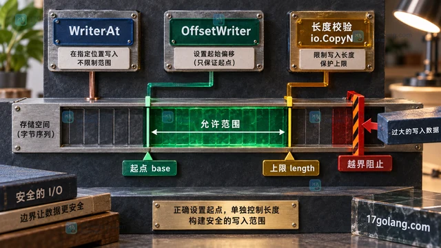 Go io.NewOffsetWriter 怎么在指定偏移范围写数据