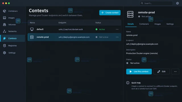 Docker Context 怎么切换远程守护进程