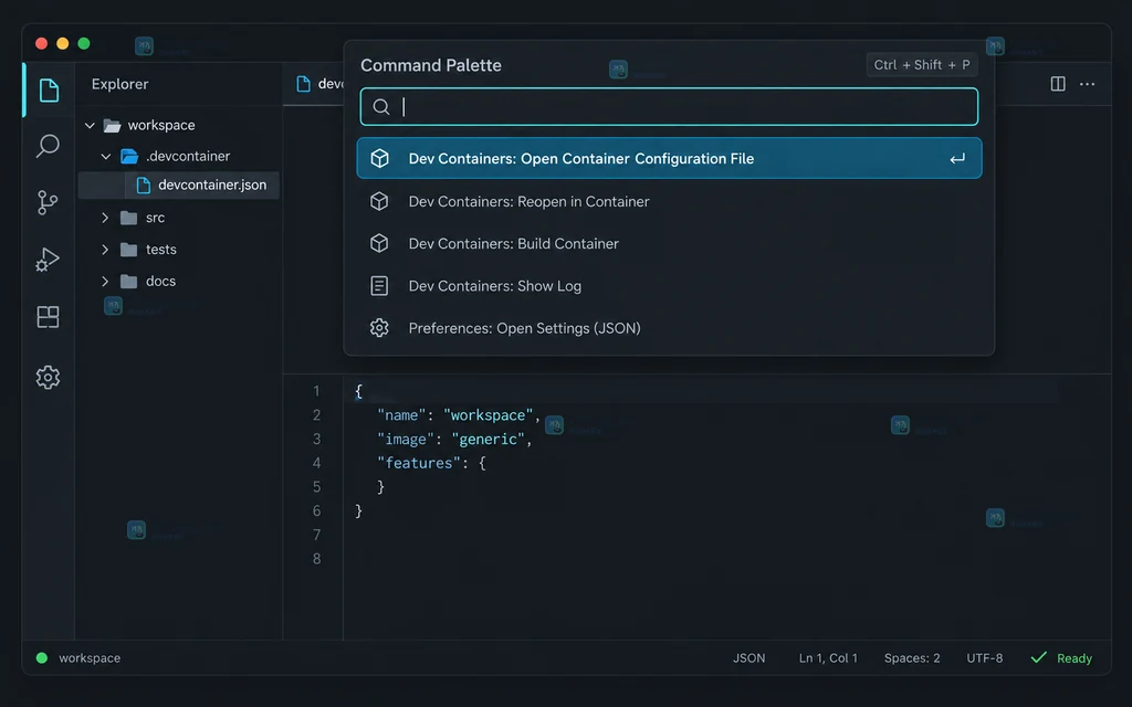 Dev Containers 重建和重新连接结果的原创界面说明图
