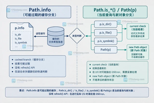 Python Path.info 缓存的文件类型信息什么时候会过期