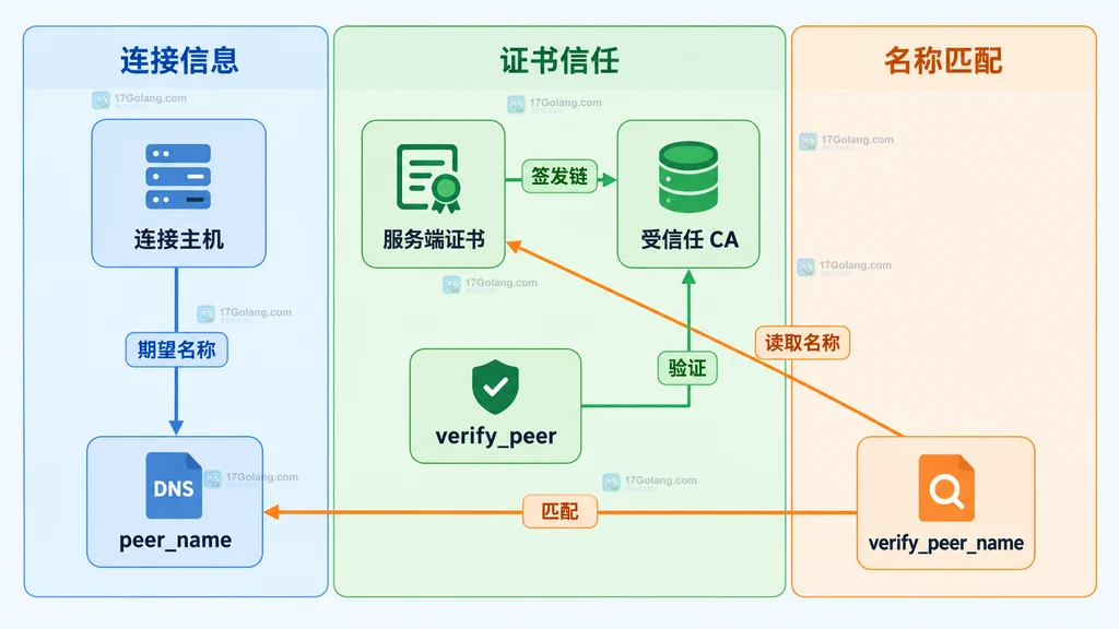 域名访问、IP 直连、私有 CA 与证书指纹对应配置的静态选择关系