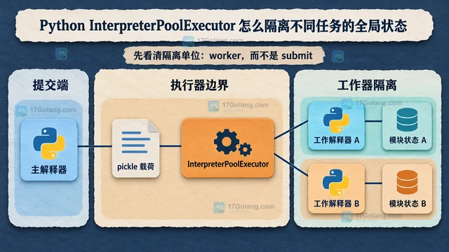 Python InterpreterPoolExecutor 怎么隔离不同任务的全局状态