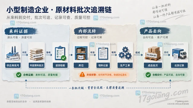小型制造企业怎样建立原材料批次追溯记录
