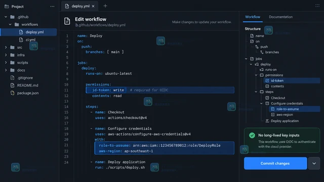 GitHub Actions 用 OIDC 连接云平台并移除长期密钥