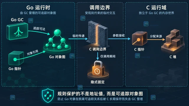 Go 指针为什么不能随意交给 C 长期保存，规则保护了什么