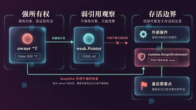 对象仍被使用时 weak 指针为什么可能已经失效