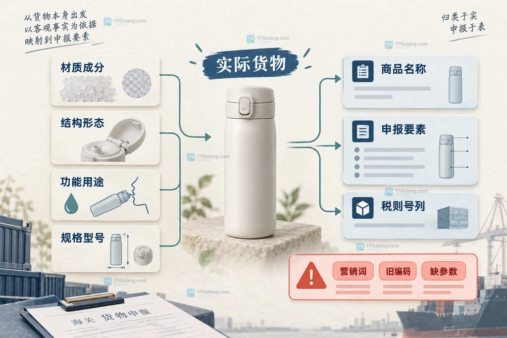 跨境电商商品事实与申报字段对应关系说明图