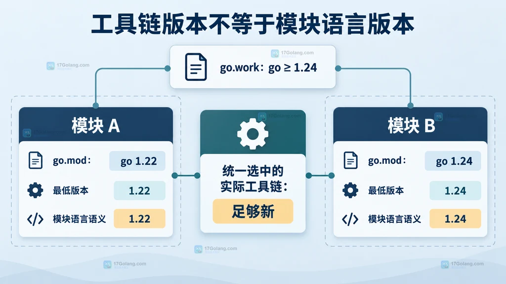 统一 Go 工具链与不同模块语言语义的边界关系