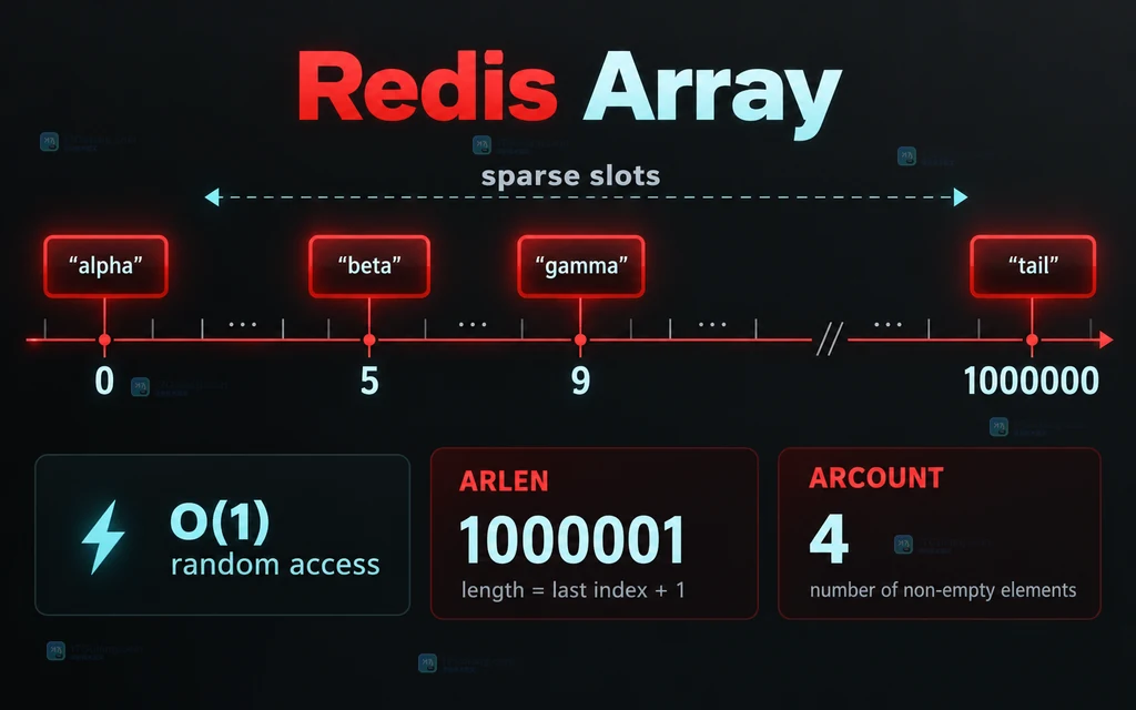Redis Array 在远距离索引保存少量字符串并区分 ARLEN 与 ARCOUNT