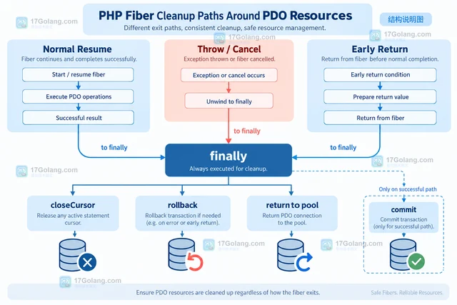 PHP Fiber 与数据库异步封装的资源释放