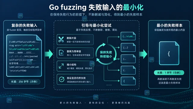 Go fuzzing 失败语料的最小化与回归保留