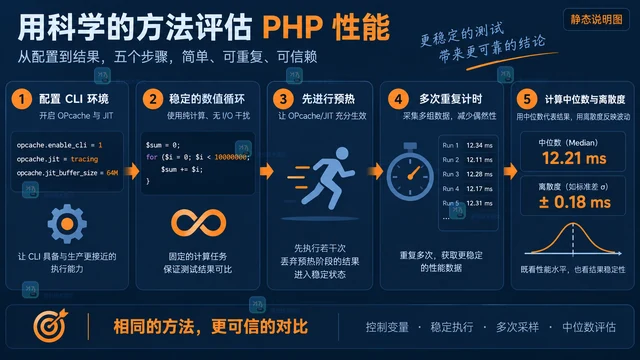 PHP OPcache JIT 对数值循环性能的评估方法