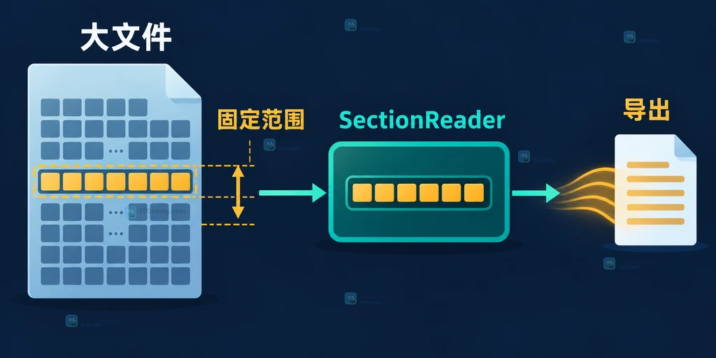 Go io.CopyN 短源 EOF、目标写入错误和完整成功三条判断分支的静态关系说明图