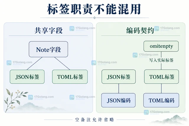 Go go-toml 空值字段为什么仍被编码到 TOML