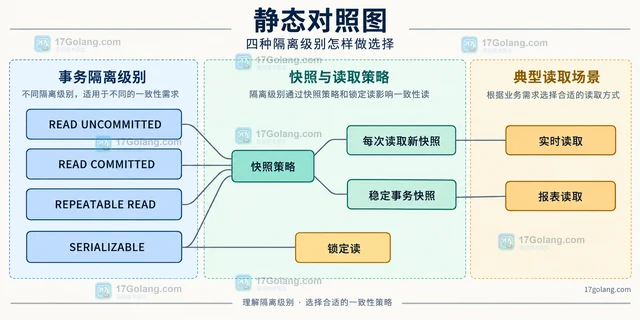 MySQL 事务隔离级别怎样影响一致性读