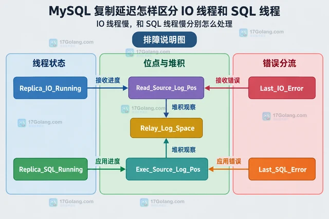 MySQL 复制延迟怎样区分 IO 线程和 SQL 线程