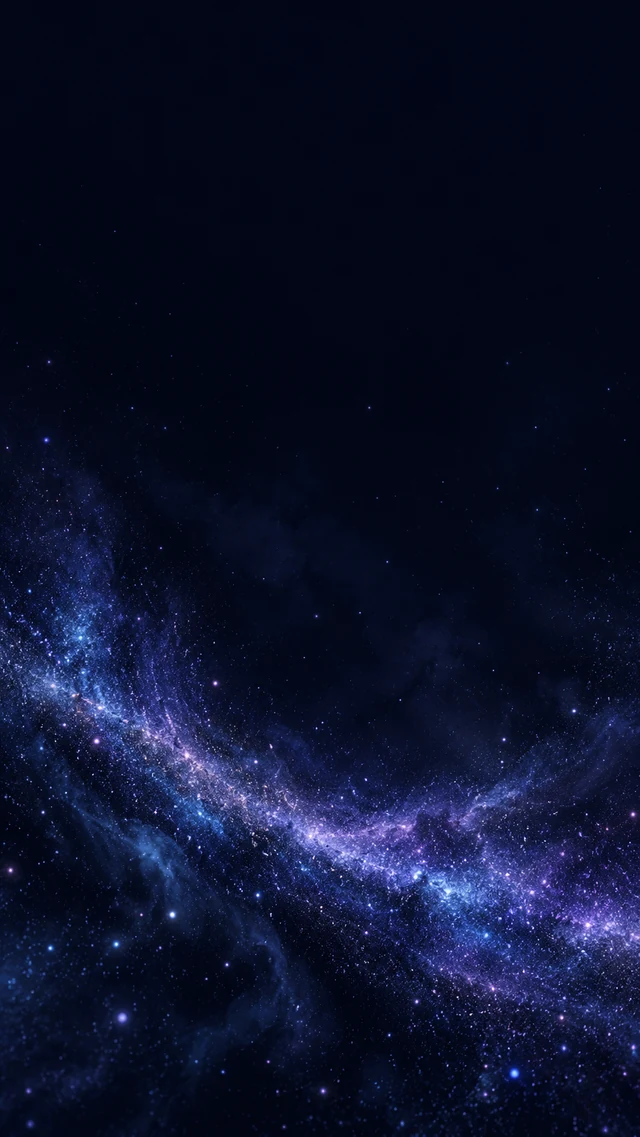 午夜靛蓝星尘手机壁纸怎样避免出现文字