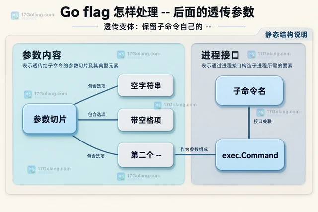 Go flag 怎样处理 -- 后面的透传参数