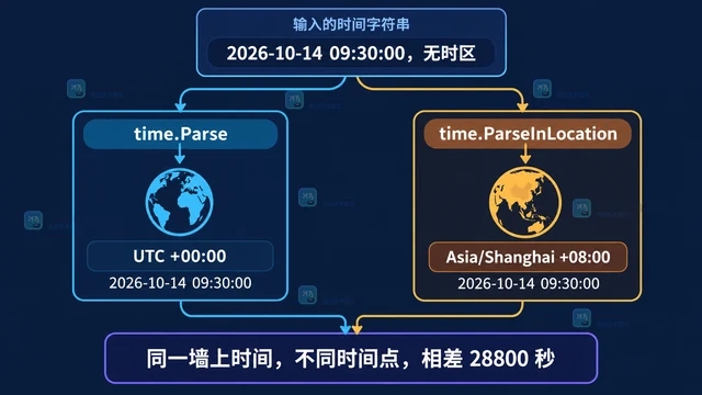 Go time.Parse 为什么使用 UTC 而不是本地时区