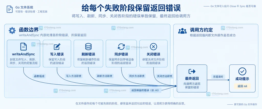 写入函数对阶段错误和最终返回的组合关系
