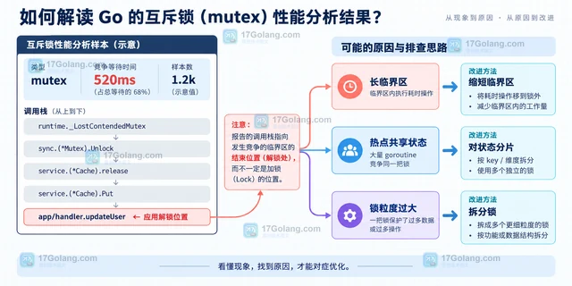 Go mutex profile 怎样找锁竞争热点