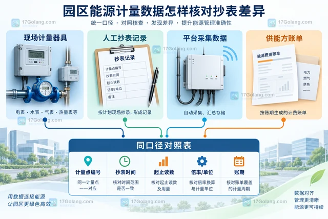 园区能源计量数据怎样核对抄表差异