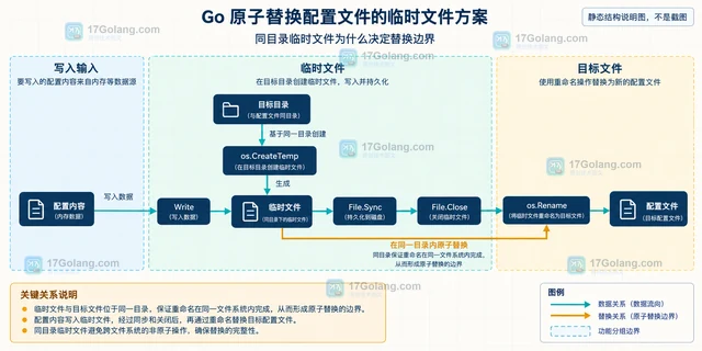 Go 原子替换配置文件的临时文件方案